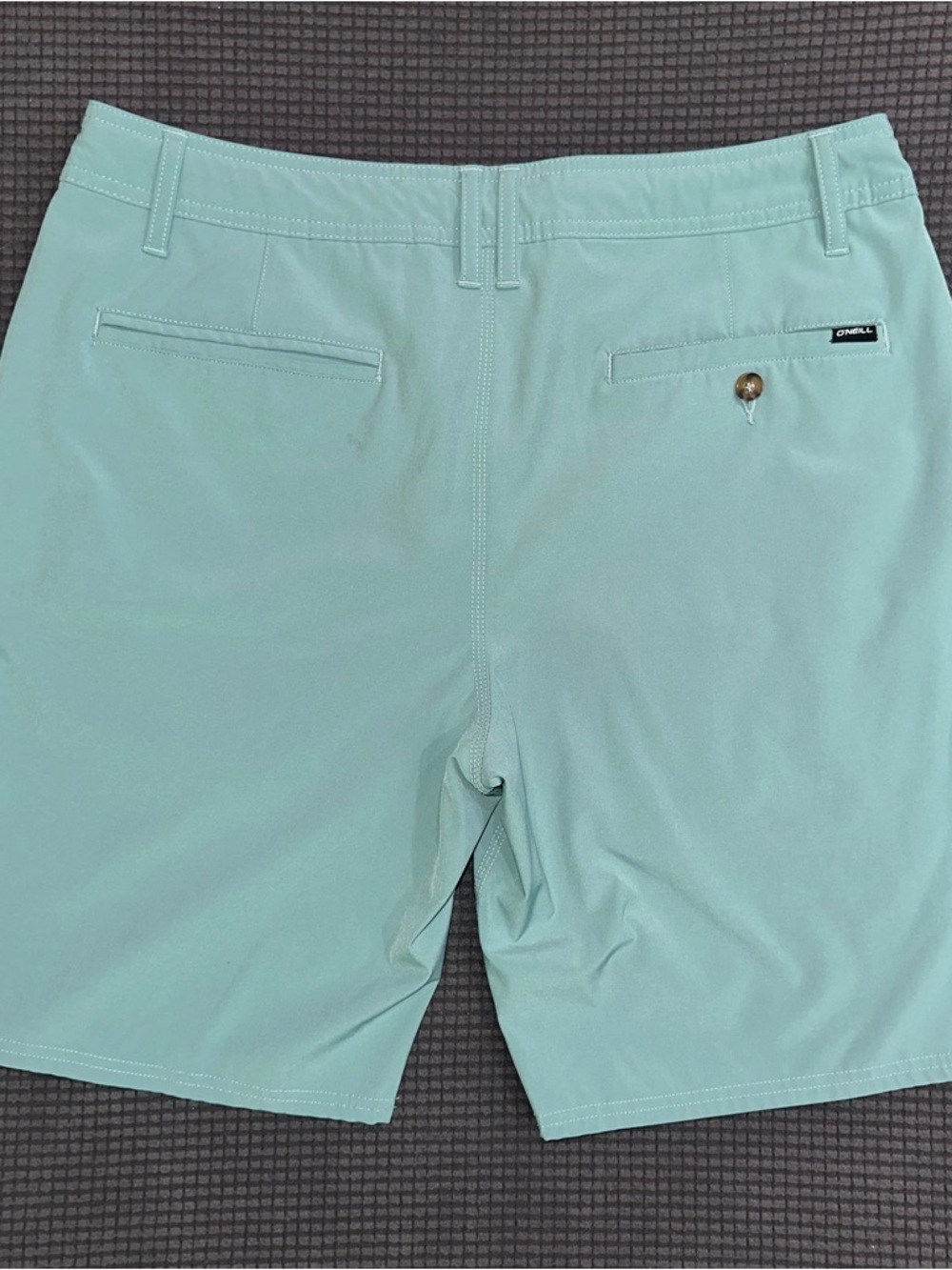 O Neill Hybrid Shorts Mens Size 34 Aqua Performance Stretch Casual - Picture 6 of 7